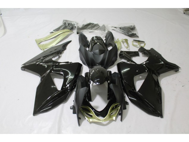 Negro Brillante Plata Mate 09-16 GSXR 1000 Carenado Moto Negro Brillante Plata Mate 09-16 GSXR 1000 Carenado Moto