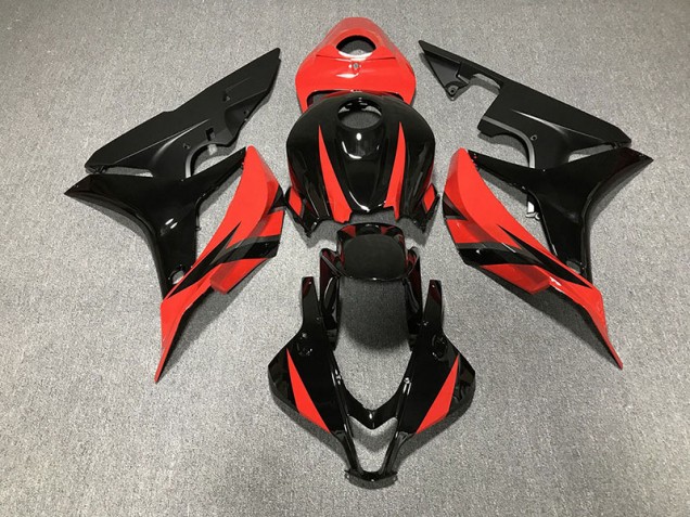 Negro Brillante & Rojo 07-08 CBR600RR Carenado Moto Negro Brillante & Rojo 07-08 CBR600RR Carenado Moto