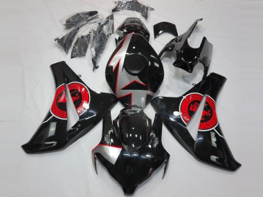 Negro Brillante & Rojo 08-11 CBR1000RR Carenado Moto