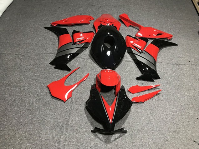 Negro Brillante Rojo / Gris 12-16 CBR1000RR Carenado Moto Negro Brillante Rojo / Gris 12-16 CBR1000RR Carenado Moto