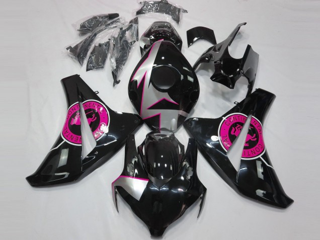 Negro Brillante & Rosa 08-11 CBR1000RR Carenado Moto Negro Brillante & Rosa 08-11 CBR1000RR Carenado Moto