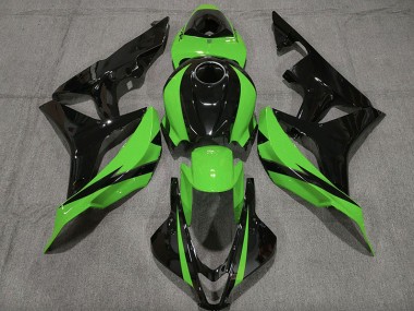Negro Brillante & Verde 07-08 CBR600RR Carenado Moto