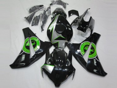 Negro Brillante & Verde 08-11 CBR1000RR Carenado Moto