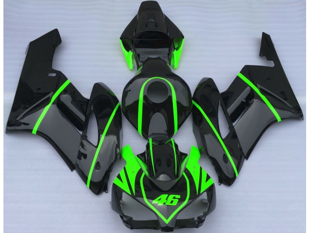 Negro Brillante & Verde Alta Visibilidad 04-05 CBR1000RR Carenado Moto Negro Brillante & Verde Alta Visibilidad 04-05 CBR1000RR Carenado Moto