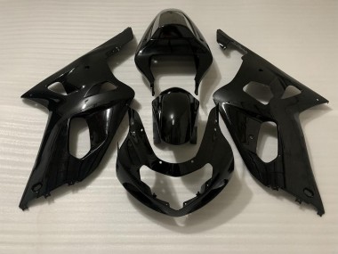 Negro Brillo 01-03 GSXR 600-750 Carenado Moto
