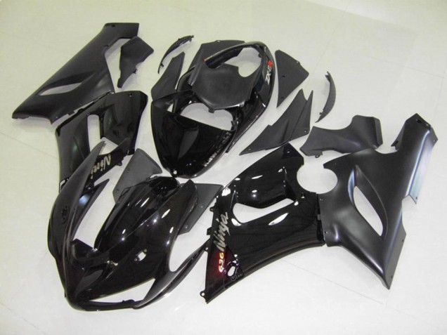 Negro Brillo 05-06 ZX6R Carenado Moto