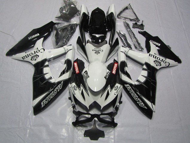 Negro Corona 08-10 GSXR 600-750 Carenado Moto Negro Corona 08-10 GSXR 600-750 Carenado Moto