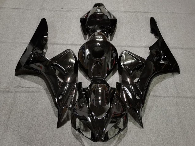 Negro Liso Brillante 06-07 CBR1000RR Carenado Moto Negro Liso Brillante 06-07 CBR1000RR Carenado Moto