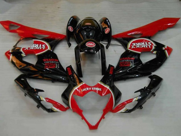 Negro Lucky Strike 05-06 GSXR 1000 Carenado Moto Negro Lucky Strike 05-06 GSXR 1000 Carenado Moto
