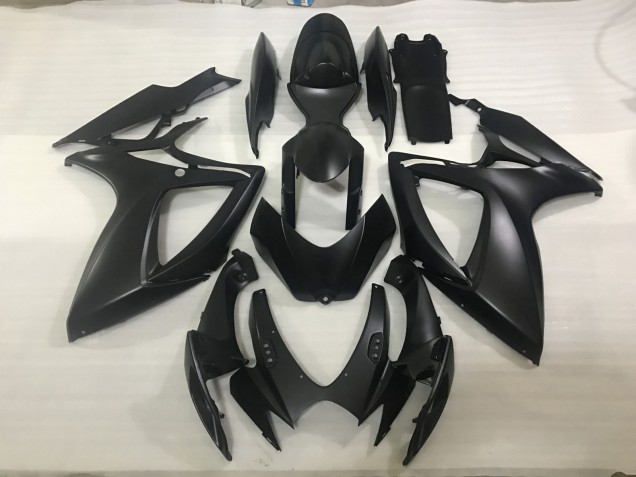 Negro Mate 06-07 GSXR 600-750 Carenado Moto Negro Mate 06-07 GSXR 600-750 Carenado Moto