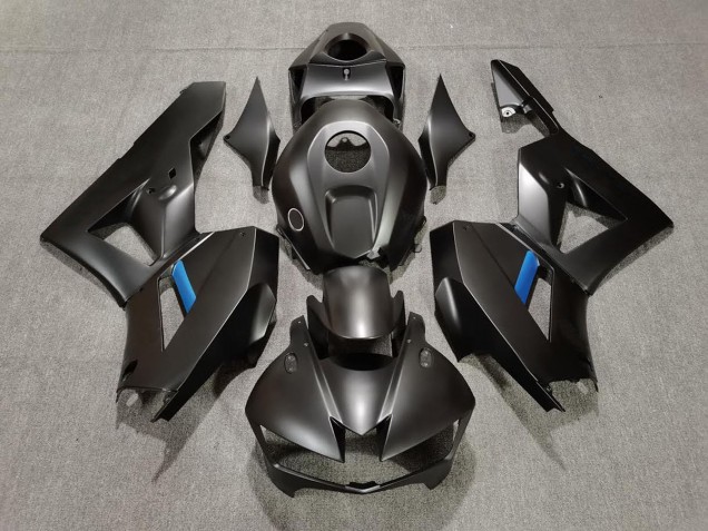 Negro Mate & Azul Claro 13-23 CBR600RR Carenado Moto Negro Mate & Azul Claro 13-23 CBR600RR Carenado Moto