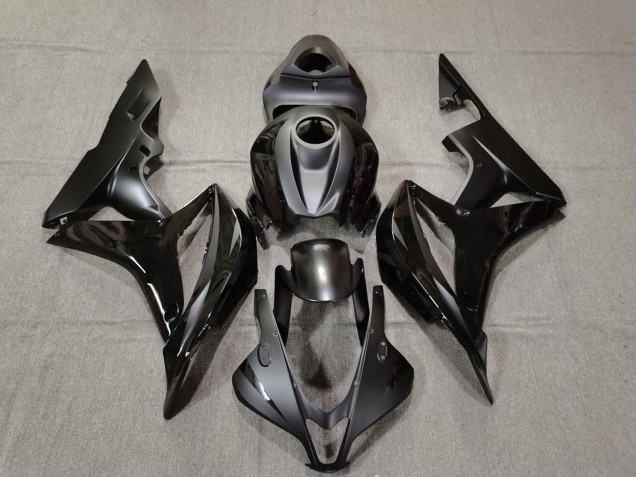 Negro Mate & Brillante 07-08 CBR600RR Carenado Moto Negro Mate & Brillante 07-08 CBR600RR Carenado Moto