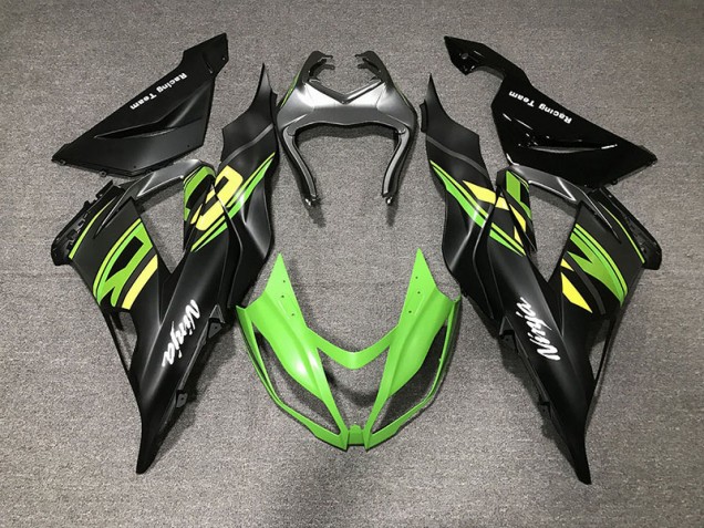 Negro Mate & Carreras 13-18 ZX6R Carenado Moto Negro Mate & Carreras 13-18 ZX6R Carenado Moto