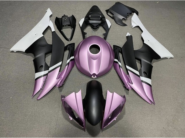 Negro Mate & Morado Claro 08-16 R6 Carenado Moto Negro Mate & Morado Claro 08-16 R6 Carenado Moto
