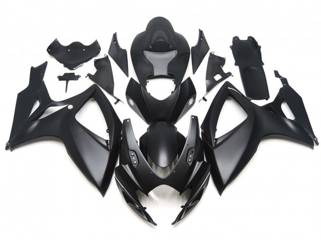 Negro Mate OEM Estilo Personalizado 06-07 GSXR 600-750 Carenado Moto Negro Mate OEM Estilo Personalizado 06-07 GSXR 600-750 Carenado Moto