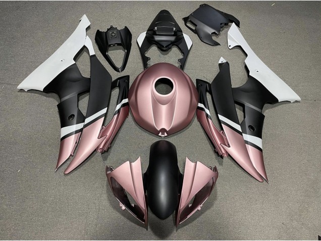 Negro Mate & Oro Rosa 08-16 R6 Carenado Moto Negro Mate & Oro Rosa 08-16 R6 Carenado Moto