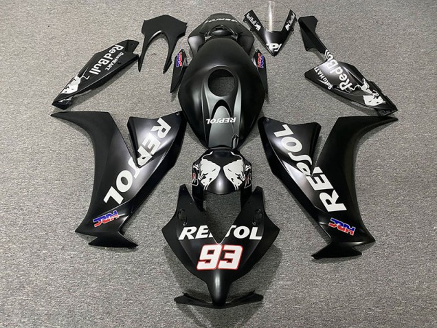 Negro Mate Repsol 12-16 CBR1000RR Carenado Moto Negro Mate Repsol 12-16 CBR1000RR Carenado Moto
