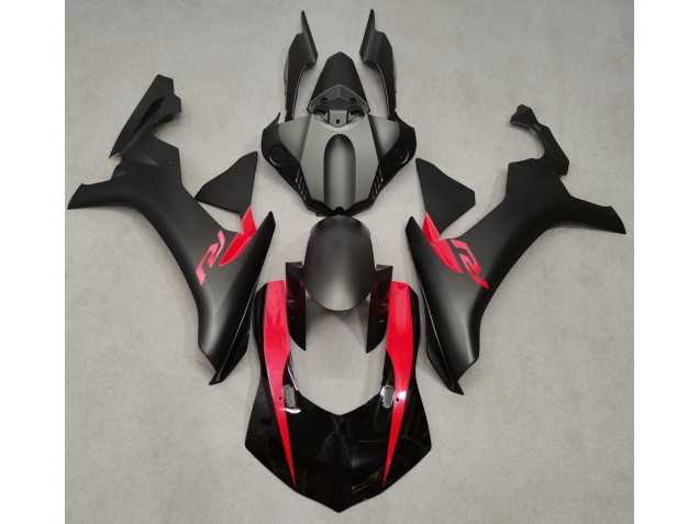 Negro Mate & Rojo Perla 15-19 R1 Carenado Moto Negro Mate & Rojo Perla 15-19 R1 Carenado Moto