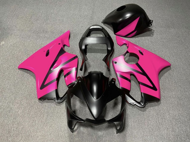 Negro Mate & Rosa 01-03 CBR600 F4i Carenado Moto Negro Mate & Rosa 01-03 CBR600 F4i Carenado Moto