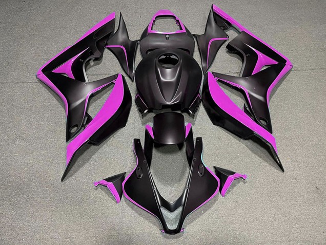 Negro Mate & Rosa 07-08 CBR600RR Carenado Moto