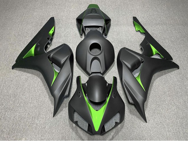 Negro Mate & Verde 06-07 CBR1000RR Carenado Moto Negro Mate & Verde 06-07 CBR1000RR Carenado Moto