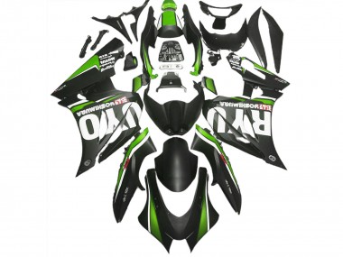 Negro Mate & Verde 17-23 GSXR 1000 Carenado Moto