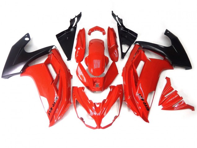 Negro Rojo 12-16 Ninja 650R Carenado Moto Negro Rojo 12-16 Ninja 650R Carenado Moto