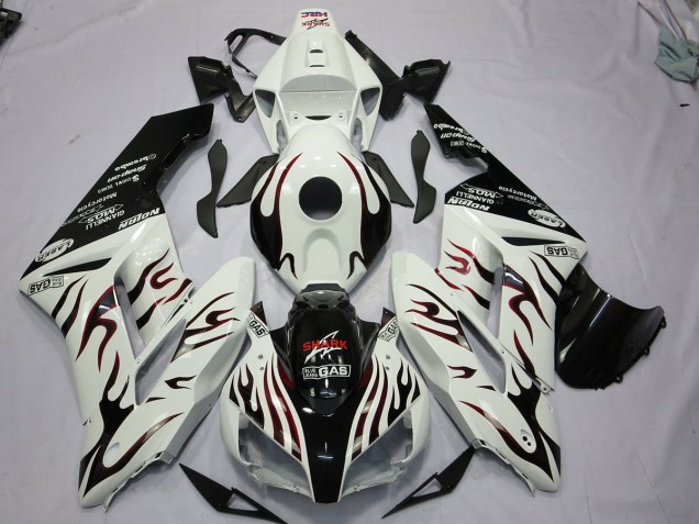 Negro & Rojo Llama 04-05 CBR1000RR Carenado Moto Negro & Rojo Llama 04-05 CBR1000RR Carenado Moto