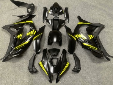 Negro Satinado & Amarillo 16-19 ZX10R Carenado Moto