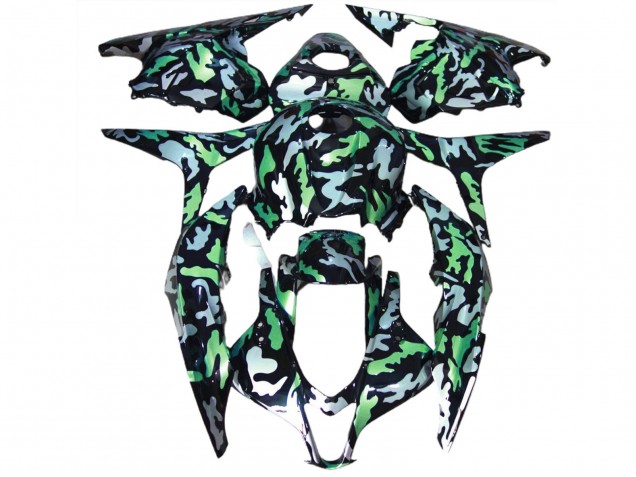 Nieve Verde Camuflaje 09-12 CBR600RR Carenado Moto Nieve Verde Camuflaje 09-12 CBR600RR Carenado Moto