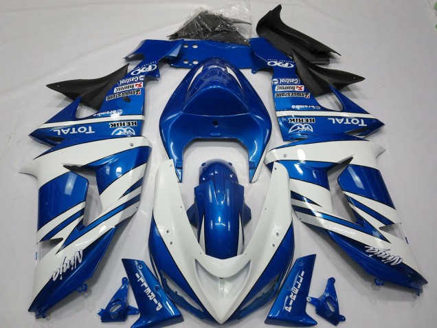 Ninja Azul Blanco 06-07 ZX10R Carenado Moto Ninja Azul Blanco 06-07 ZX10R Carenado Moto