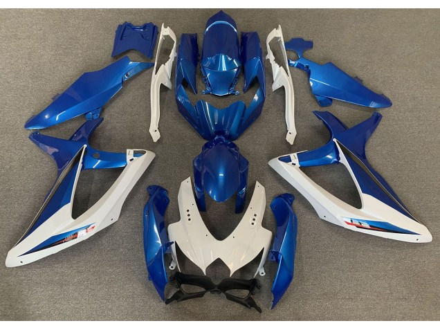 OEM Estilo Azul & Blanco 08-10 GSXR 600-750 Carenado Moto OEM Estilo Azul & Blanco 08-10 GSXR 600-750 Carenado Moto
