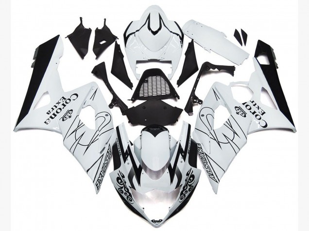 OEM Estilo Blanco Corona 05-06 GSXR 1000 Carenado Moto OEM Estilo Blanco Corona 05-06 GSXR 1000 Carenado Moto