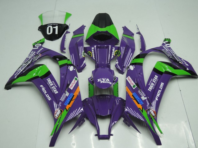 OEM Estilo Púrpura 11-15 ZX10R Carenado Moto OEM Estilo Púrpura 11-15 ZX10R Carenado Moto