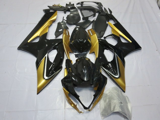 Oro & Negro 05-06 GSXR 1000 Carenado Moto