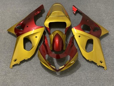 Oro & Rojo 00-02 GSXR 1000 Carenado Moto