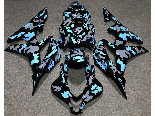 Personalizado Camuflaje Azul 07-08 CBR600RR Carenado Moto Personalizado Camuflaje Azul 07-08 CBR600RR Carenado Moto