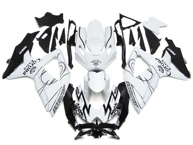 Personalizado Corona Especial Con Blanco 08-10 GSXR 600-750 Carenado Moto Personalizado Corona Especial Con Blanco 08-10 GSXR 600-750 Carenado Moto