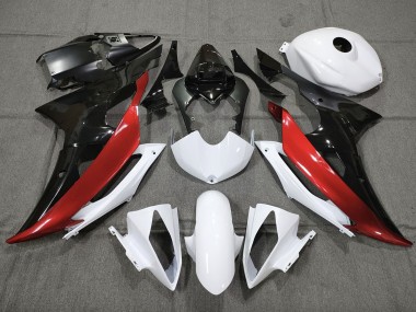 Personalizado Rojo Blanco & Negro 08-16 R6 Carenado Moto