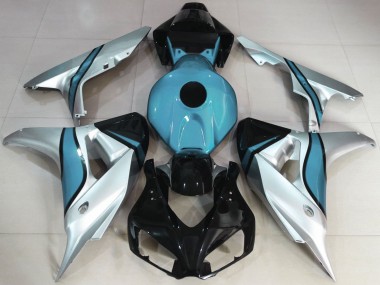 Plata & Azul Claro Personalizado 06-07 CBR1000RR Carenado Moto
