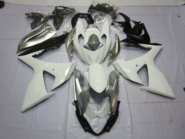 Plata & Blanco 09-16 GSXR 1000 Carenado Moto Plata & Blanco 09-16 GSXR 1000 Carenado Moto