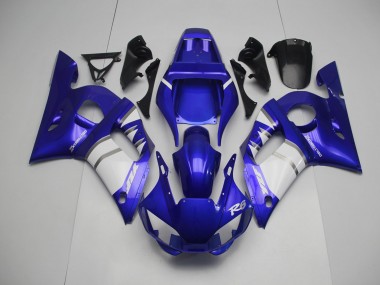 Plata Blanco & Azul 98-02 R6 Carenado Moto