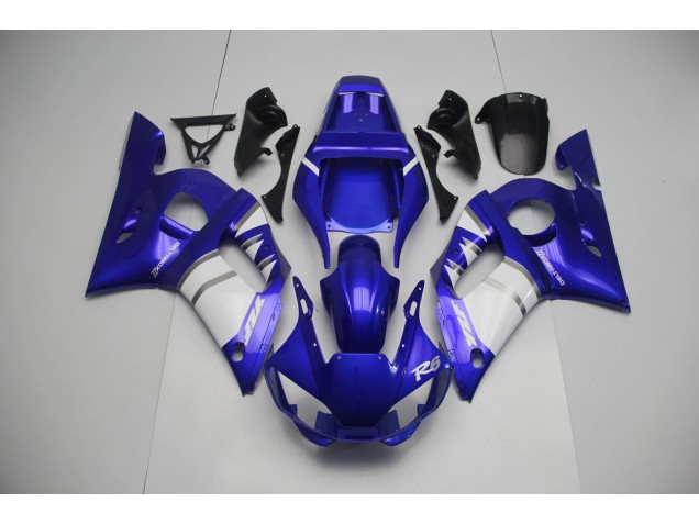 Plata Blanco & Azul 98-02 R6 Carenado Moto Plata Blanco & Azul 98-02 R6 Carenado Moto