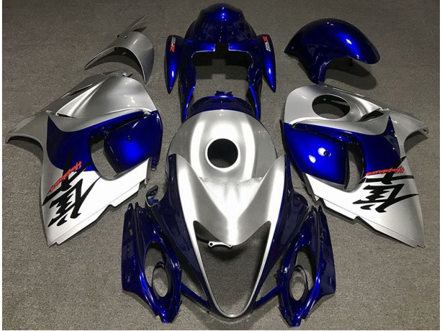 Plata Brillante & Azul 08-20 GSXR 1300 Carenado Moto Plata Brillante & Azul 08-20 GSXR 1300 Carenado Moto