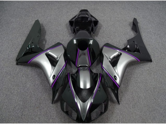 Plata Con Raya Diplomática De Color Morado Oscuro 06-07 CBR1000RR Carenado Moto Plata Con Raya Diplomática De Color Morado Oscuro 06-07 CBR1000RR Carenado Moto