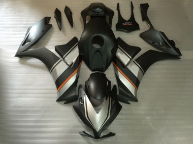Plata Mate & Negro 12-16 CBR1000RR Carenado Moto