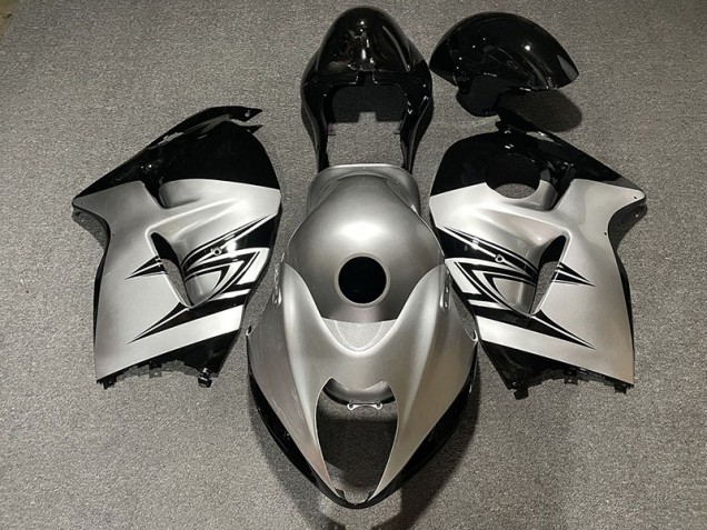 Plata & Negro 97-07 GSXR 1300 Carenado Moto Plata & Negro 97-07 GSXR 1300 Carenado Moto