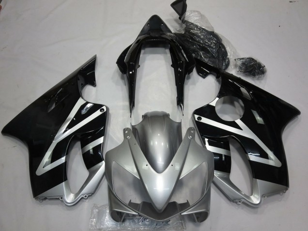 Plata & Negro 04-07 CBR600 F4i Carenado Moto Plata & Negro 04-07 CBR600 F4i Carenado Moto