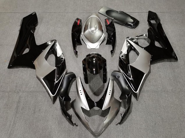 Plata & Negro 05-06 GSXR 1000 Carenado Moto Plata & Negro 05-06 GSXR 1000 Carenado Moto