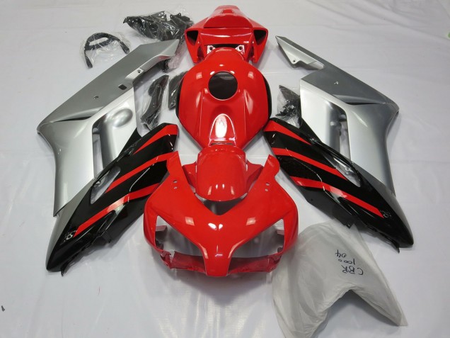 Plata Rojo & Negro 04-05 CBR1000RR Carenado Moto Plata Rojo & Negro 04-05 CBR1000RR Carenado Moto